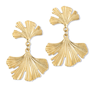 Ginkgo Leaf Earrings