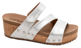 Corky’s Voyage Wedge Sandals- Silver