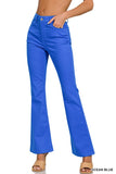 Hi-Rise Bootcut Colored Denim Pants