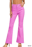 Hi-Rise Bootcut Colored Denim Pants