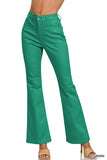 Hi-Rise Bootcut Colored Denim Pants