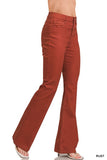 Hi-Rise Bootcut Colored Denim Pants