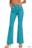 Hi-Rise Bootcut Colored Denim Pants