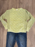 L/S DOLMAN CREW NK SWTR W/SPECIAL WASH-Lt. Pistache