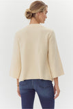 Ivory Solid Knit Sweather