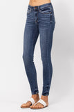 Judy Blue Mid-Rise Skinny w/ Handsanding