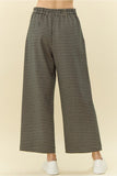 Hunter Green Pattern Wide Flare Pants