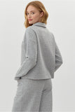 H. Grey Textured Pant Set