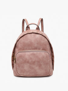 Sariya Studded Backpack- Dark Mauve