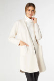 HEAVENLY-LUXE LONG CARDIGAN WITH LATTICE BACK- Oatmeal