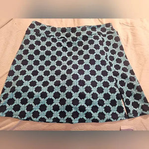 Pull-on Zip Skort with UPF50+ Navy