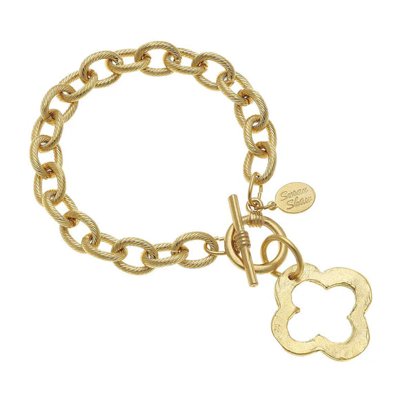 Open Clover Chain Bracelet- 2510VG