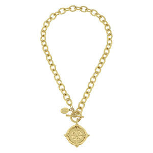 Compass Toggle Necklace- 3995n