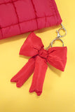 Puffy Bow Charm Keychain