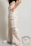 Oatmeal Cargo Straight Pants