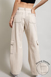 Oatmeal Cargo Straight Pants