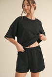 Black Short Set w/ U-Neck