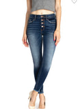 High Rise Skinny Jeans-Dark