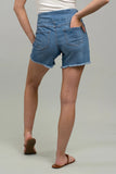 Light Wash Fringe Sugar Magnolia Shorts