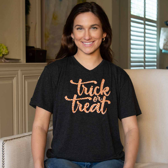 Trick or Treat V-Neck T-Shirt